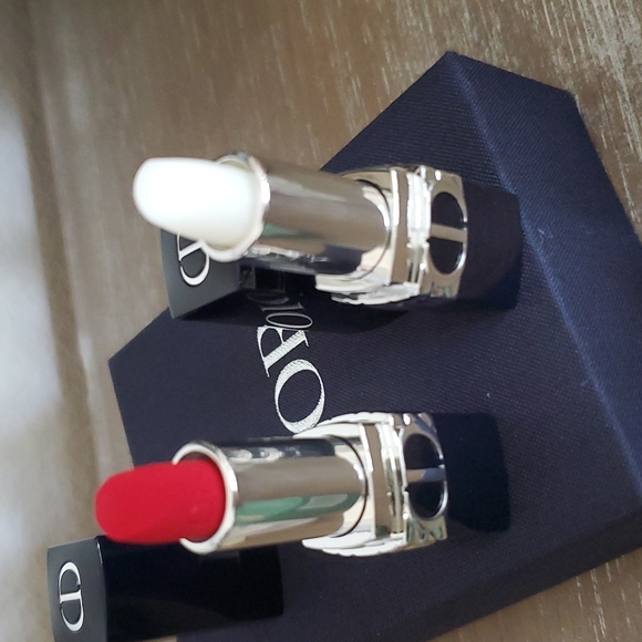 New in box never used DIOR Lipstick travel duo lip balm & 999 velvet lipstickđź’‹ - Picture 7 of 10